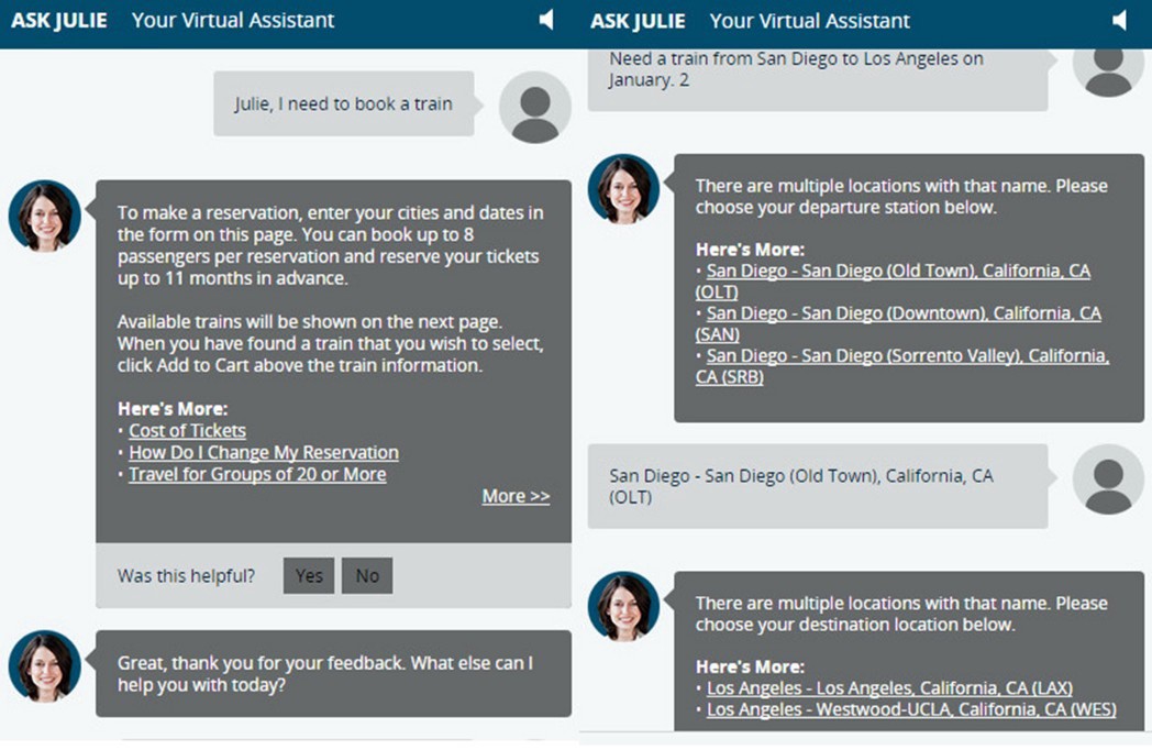 Amtrak example - personalized customer experience