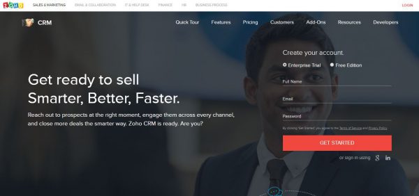 Zoho CRM Tool