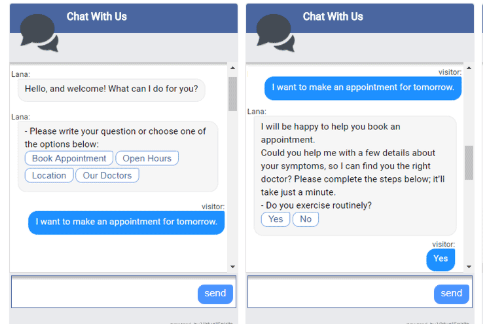Chatbots for appointment booking - Chatbot Use Case
